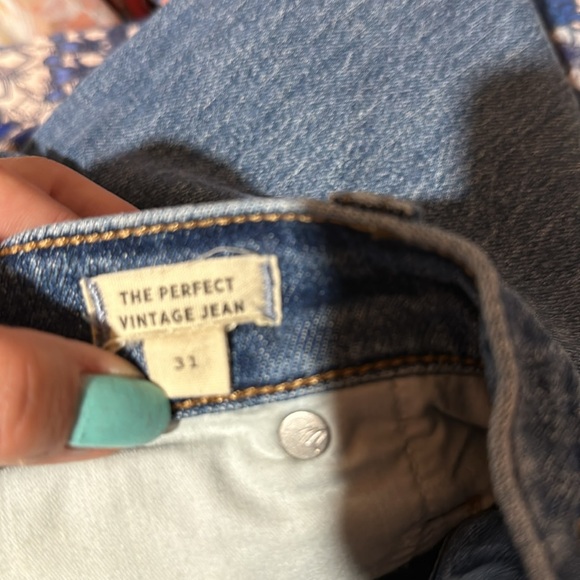 Madewell The Perfect Vintage Jean Straight Leg Denim Blue Jeans - Picture 10 of 11